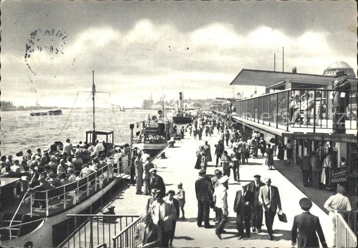 HAMBURG  CITY Landungsbruecken mit Hafen