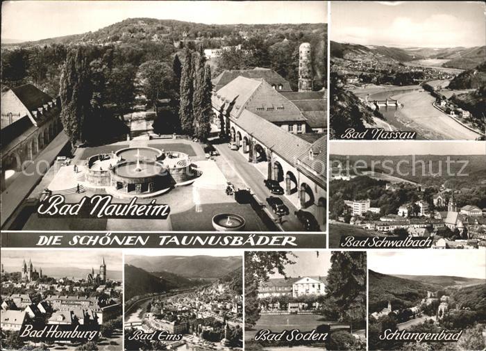 Bad Nauheim Baeder Nassau Schwalbach Homburg Ems Soden Schlangenbad