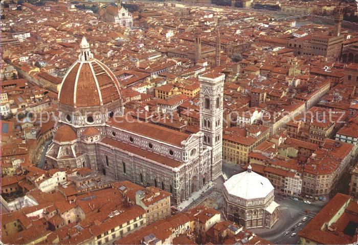 Firenze Florenz Fliegeraufnahme Dom Altstadt