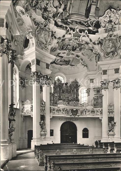 Steingaden Oberbayern Die Wies Wallfahrtskirche innen