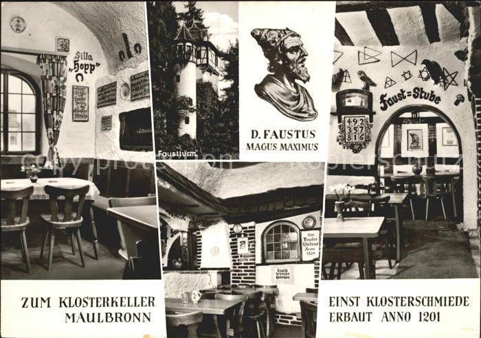 Maulbronn Klosterkeller einst Klosterschmiede