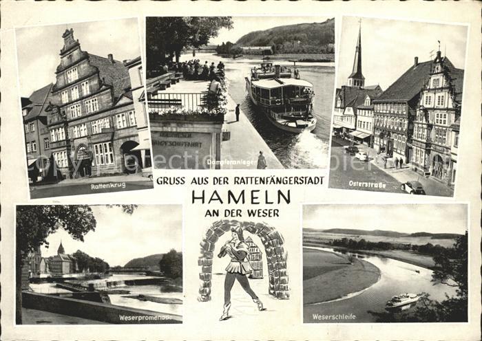 Hameln Weser Rathenkrug Osterstrasse Weserpromenade