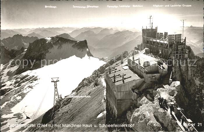 Zugspitze Muenchner Haus Schneefernerkopf