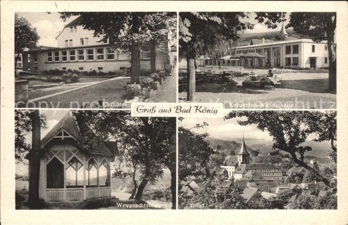 Bad Koenig Odenwald Kurhotel Kurgarten Wandelhalle