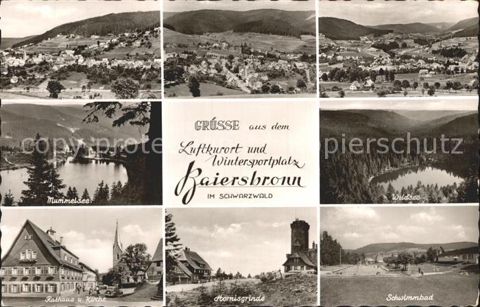 Baiersbronn Schwarzwald Schwimmbad Rathaus Kirche