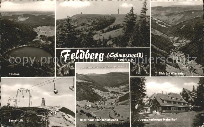 Feldberg Schwarzwald Feldsee Sessel- Lift Jugendherberge Hebelhof