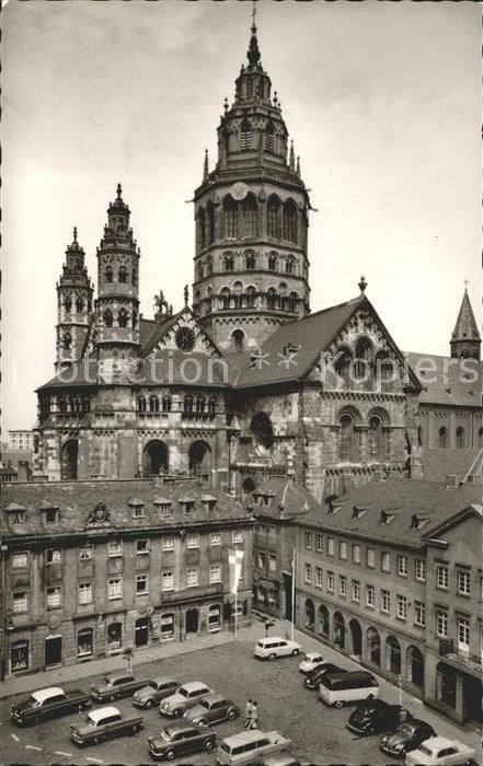 Mainz Rhein Leichhof mit Dom