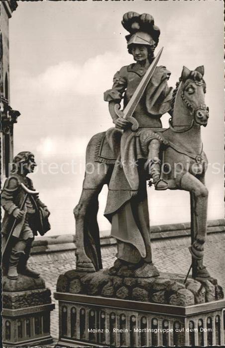 Mainz Rhein Martinsgruppe auf dem Dom