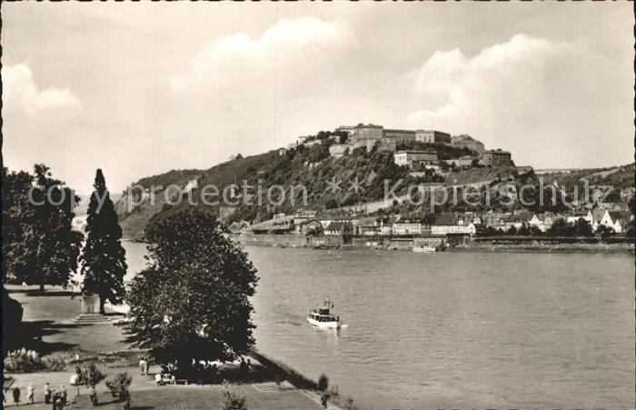 Koblenz Rhein Rheinanlagen Ehrenbreitstein