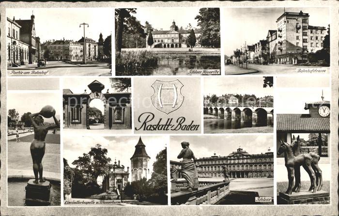 Rastatt Schloss Bahnhofstrasse Wasserturm