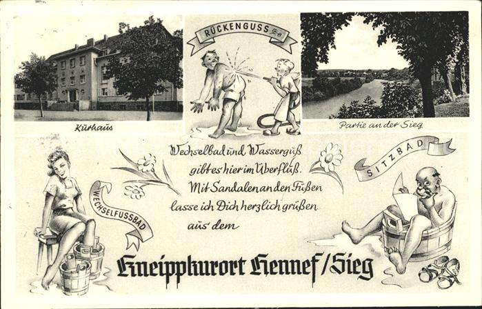 Hennef Sieg Kurhaus Partie an der Sieg