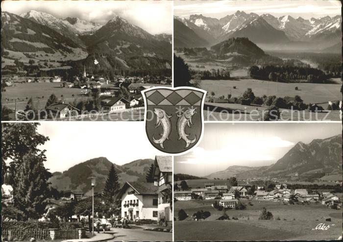 Fischen Allgaeu Dorf Berge Wappen