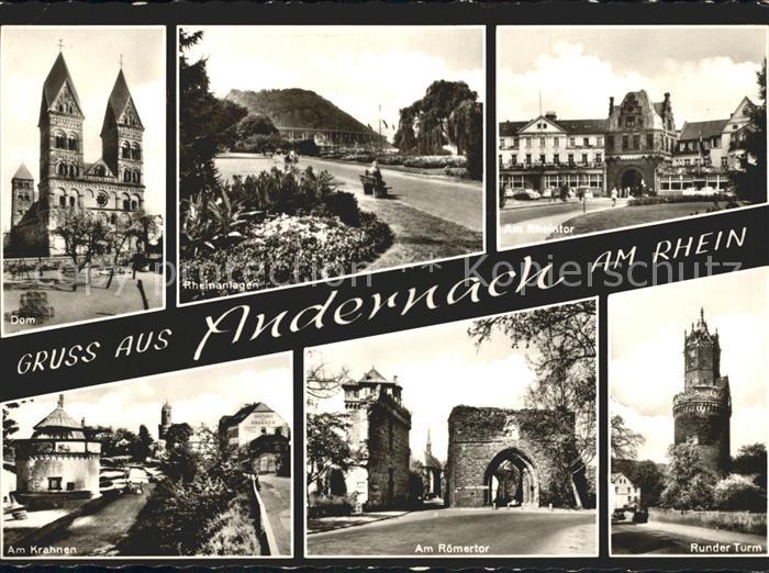 Andernach Rhein Rheinland-Pfalz Dom Roemertor Runder Turm
