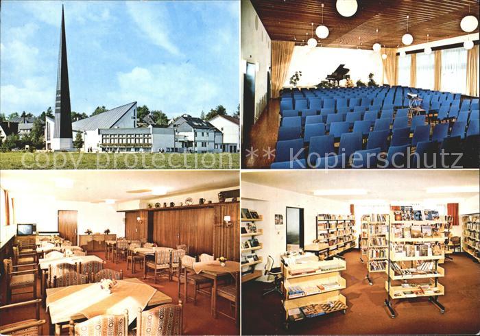 Bad Woerishofen Evangelische Erloeserkirche mit Gemeindezentrum und Buecherei