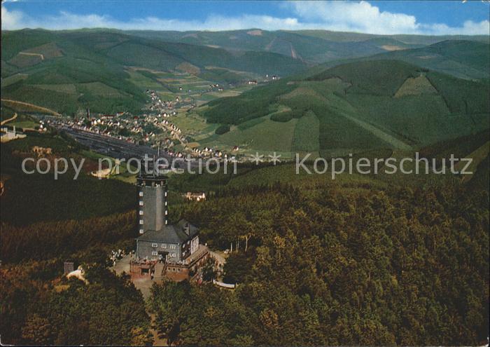 Hohe Bracht Fliegeraufnahme Aussichtsturm