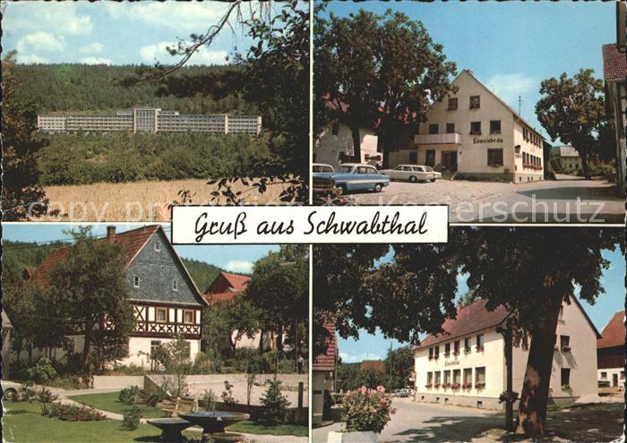 Schwabthal Gasthof Loewenbraeu Springbrunnen Dorflinde
