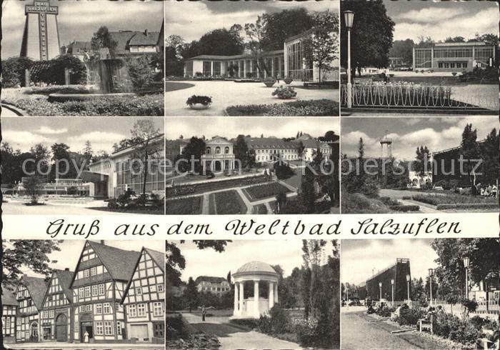 Bad Salzuflen Kurhaus Kurpark Pavillon Fachwerkhaeuser