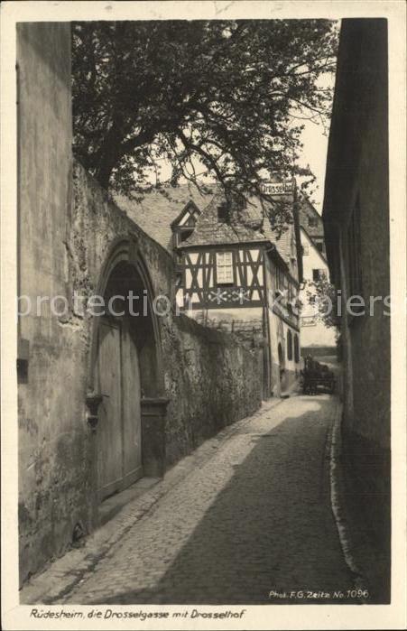 Foto Zeitz F.G. Nr. 1096 Ruedesheim Drosselgasse Drosselhof