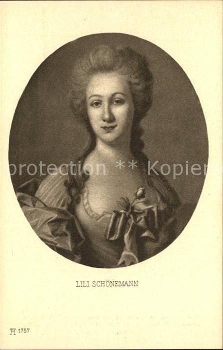 Verlag Ackermann Kuenstlerpostkarte Nr. 1757 Lili Schoenemann Verlobte Goethe
