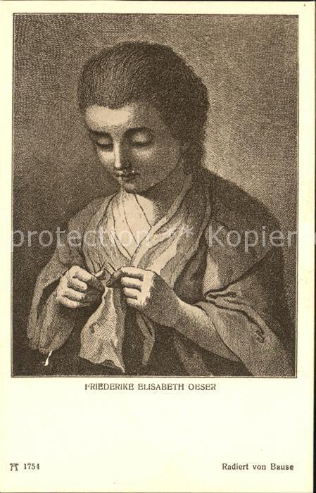 Verlag Ackermann Kuenstlerpostkarte Nr. 1754 Friederike Elisabeth Oeser Goethe R