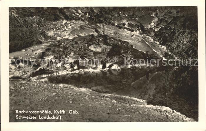 Hoehlen Caves Grottes Barbarossahöhle Kyffhäuser Gebirge Schw