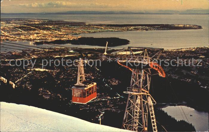 Seilbahn Grouse Mountain Skyride Panorama North Vancouver Canada
