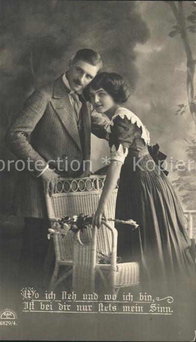 Foto RKL Paris Nr. 4829/4 Paar Poesie Liebe