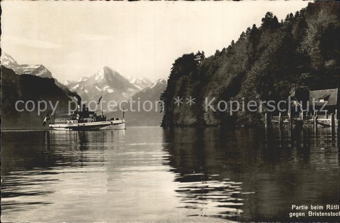 Dampfer Seitenrad Ruetli Bristenstock