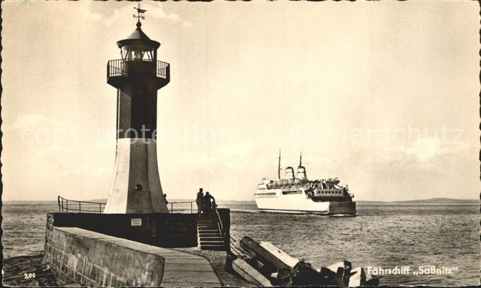 Leuchtturm Lighthouse Faehrschiff Sassnitz