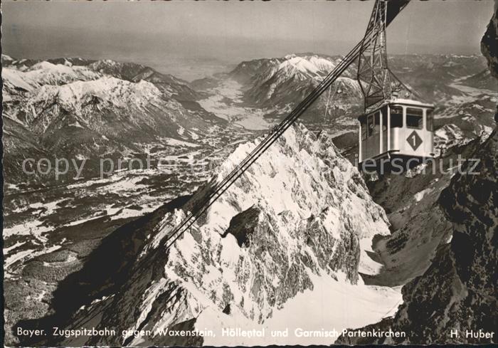 Seilbahn Zugspitzbahn Waxenstein Hoellental Garmisch-Partenkirchen