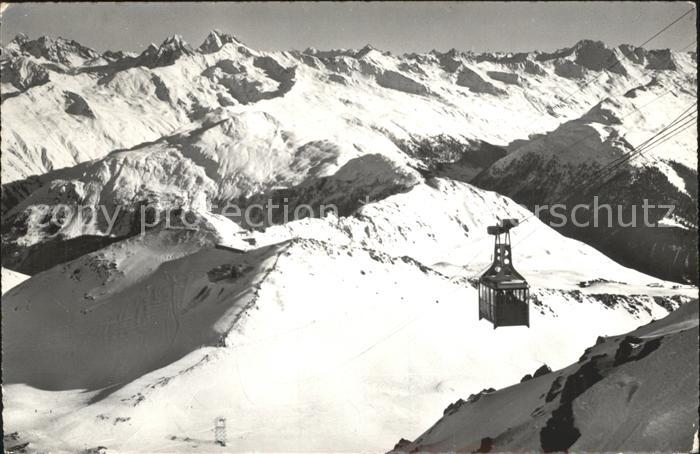 Seilbahn Weissfluhjoch Silvrettagruppe