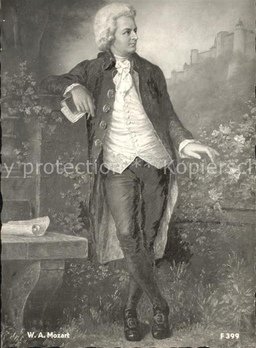 Mozart Wolfgang Amadeus Kuenstler Prof. Val. Janschek
