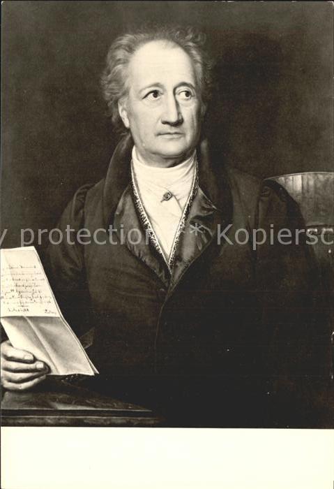 Goethe Johann Wolfgang von Gemaelde Josef Stieler Weimar Museum