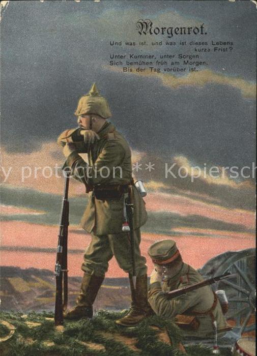 Poesie WK1 Morgenrot Soldaten