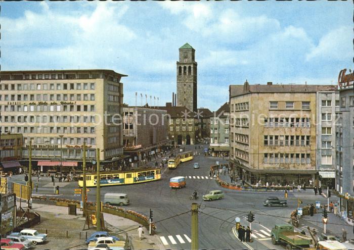 Strassenbahn Muelheim Ruhr Stadtmitte