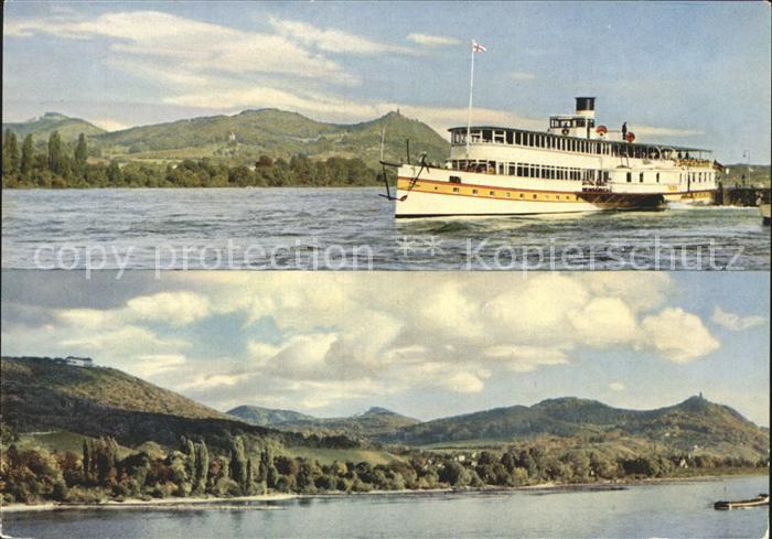 Dampfer Seitenrad Bad Godesberg Siebengebirge