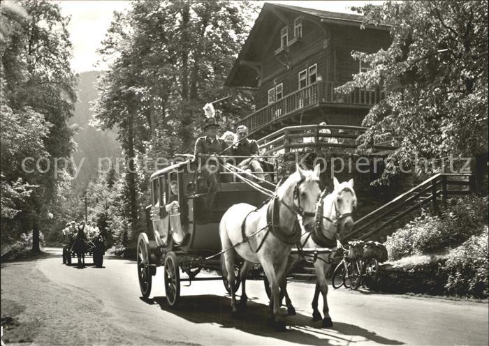 Postkutsche Schwarzatal HO-Gaststätte Schweizerhaus