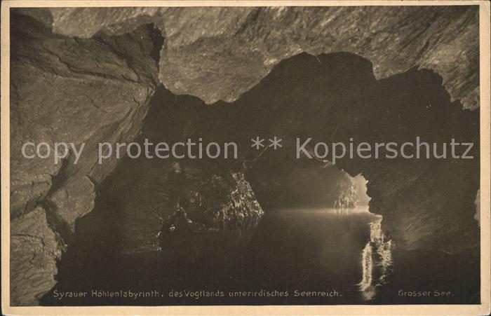 Hoehlen Caves Grottes Syrau Drachenhöhle Grosser See