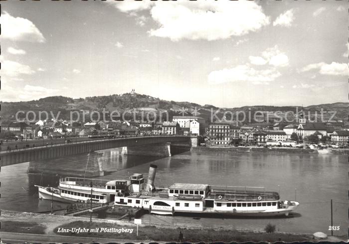 Dampfer Seitenrad Linz-Urfahr Poestlingberg