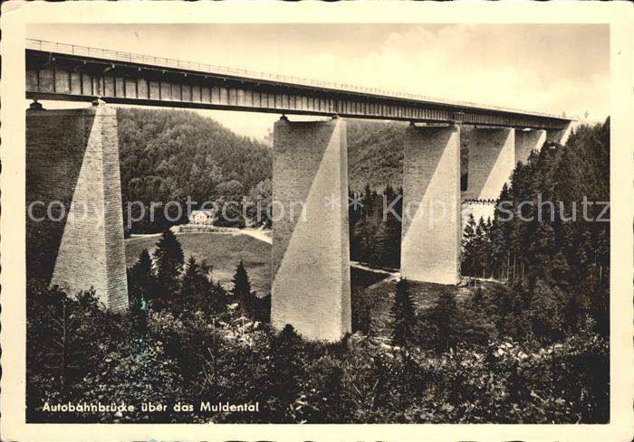 Bruecken Bauwerke Autobahnbruecke Muldental