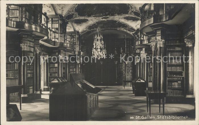 Bibliothek Library St. Gallen Stiftsbibliothek