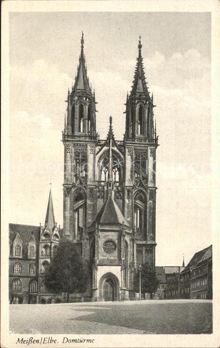 Meissen Elbe Sachsen Domtuerme