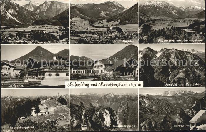 Ruhpolding Bayern Rauschbergbahn Sonntagshorn Bergstation Hochfelln Kurhaus
