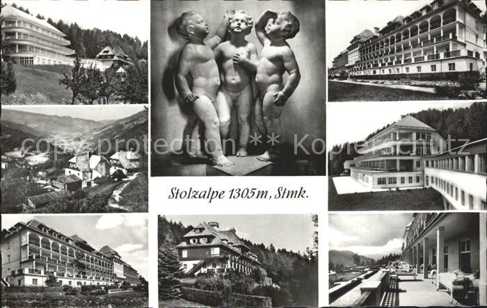 Stolzalpe Skulptur Gebaeude