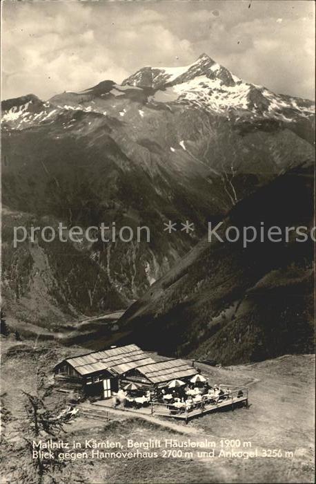 Mallnitz Kaernten Berglift Haeusleralm Hannoverhaus Ankogel