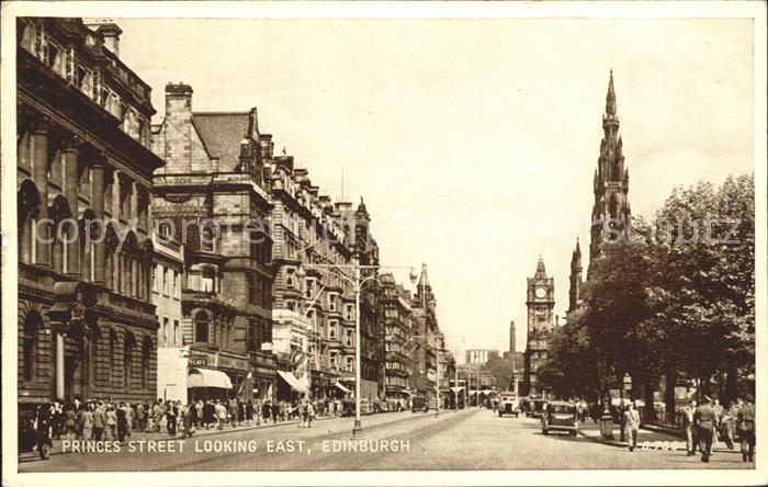 Edinburgh Scotland Princes Street Looking East