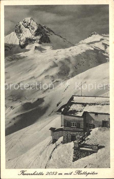 Knorrhuette Plattspitze