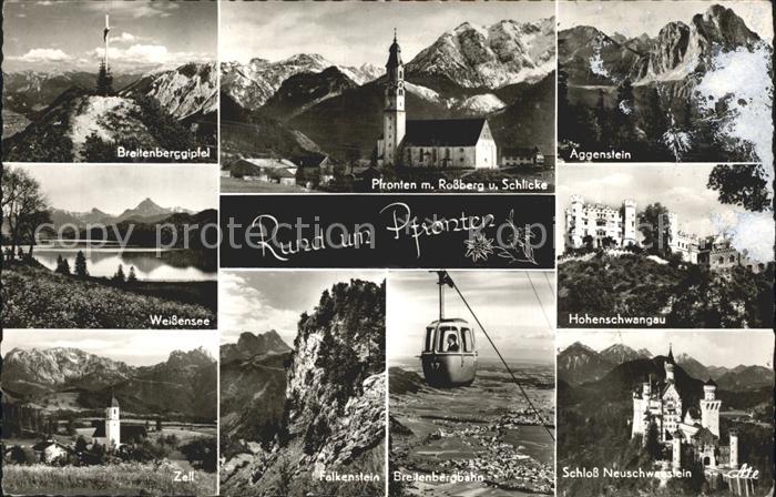 Pfronten Ostallgaeu Bayern Aggenstein Hohenschwangau Schloss Neuschwanstein Falk
