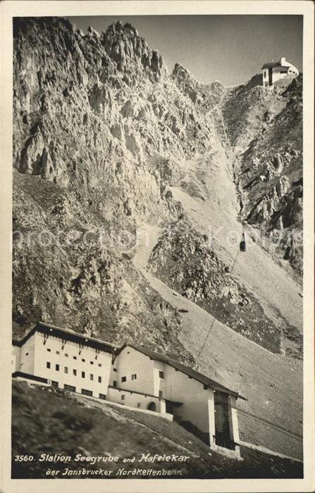 Hafelekarspitze Station Seegrube Innsbrucker Nordkettenbahn