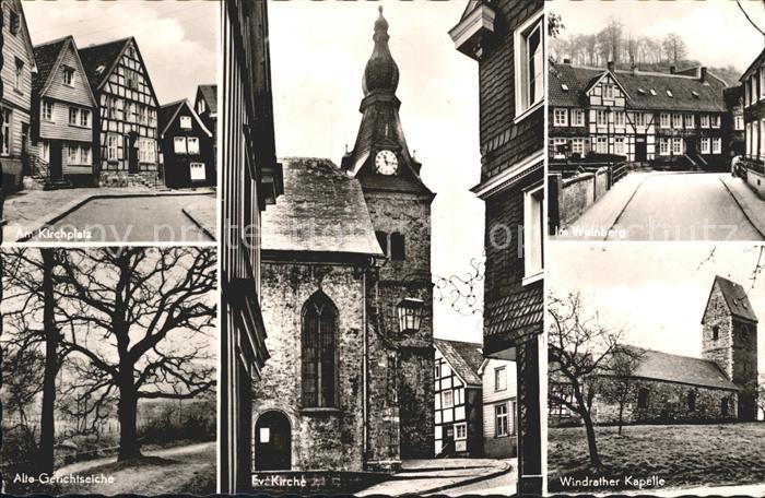 Neviges Velbert Kirchplatz Weinberg evangelische Kirche windrather Kapelle